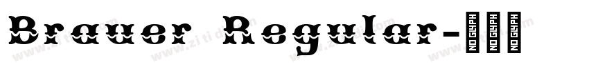 Brauer Regular字体转换